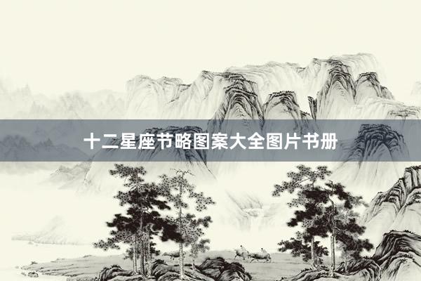 十二星座节略图案大全图片书册